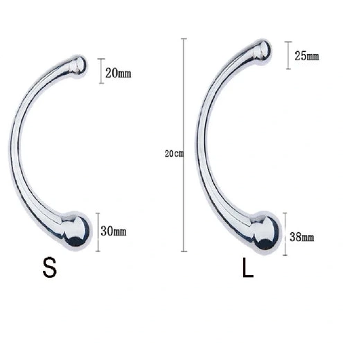 Hook Ended 5858 Double Anal Steel Stainless Elegant 1104